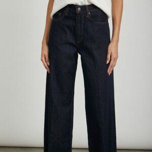 (RUNS SMALL) Raw Hem Getty Wide Leg - sized 28, best for 26 or 27